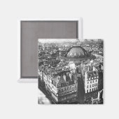 1887年以前のパリの穀物市場の面積 マグネット (正面/裏面)