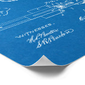 1887銃拳銃の特許芸術スケッチプリント ポスター (角)