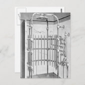 1887高度なバスルーム・シャワー ポストカード (正面/裏面)