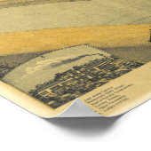 1887 Austin, TX Bird's Eye Viewパノラママップ ポスター (角)