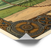 1887 Vintage Victorian Bicycle Advertising Poster ポスター (角)