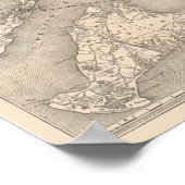 1888オールドコロニー鉄道マルタスヴィネヤードの地図 ポスター (角)