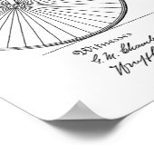 1888ヴィンテージ自転車特許プリント ポスター (角)