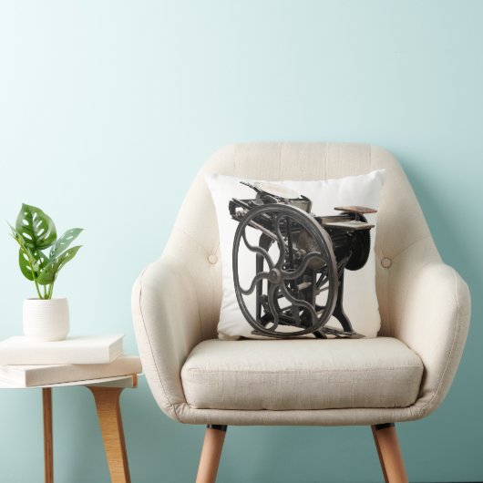 1888年からの旧式な凸版印刷機械 クッション (椅子)