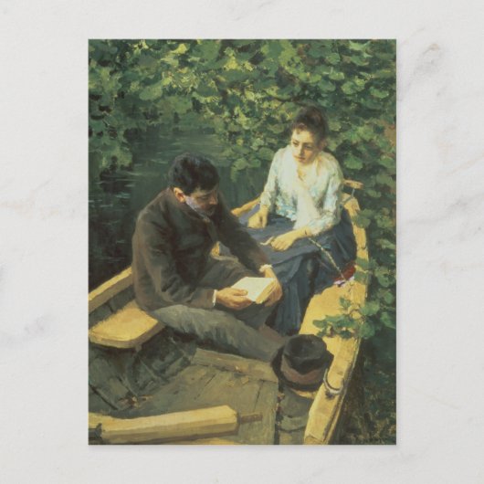 1888年のボート ポストカード (正面)