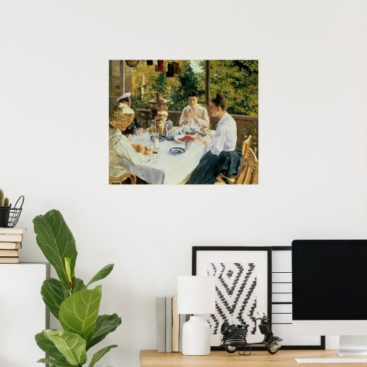 1888年の茶席 ポスター (ホームオフィス)