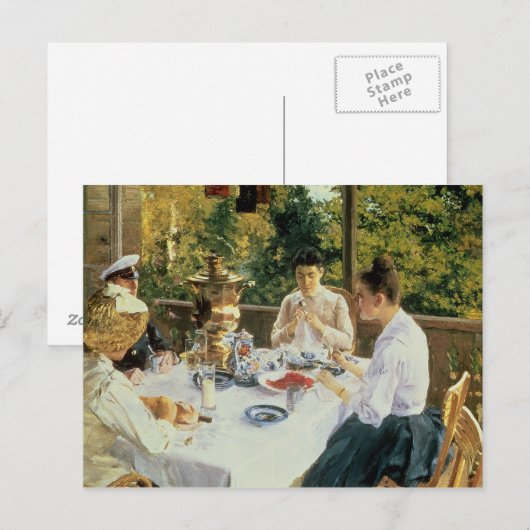 1888年の茶席 ポストカード (正面/裏面)