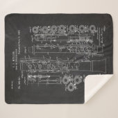 1888年オボエ又はイングリッシュホーン – 特許スケッチ シェルパブランケット (正面(横))