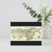 1888年、グーテンブルグスウェーデンの地図、Ludvig Simon著 ポストカード (スタンド正面)