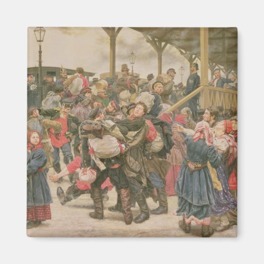 1888年、戦争に出発 マグネット (正面)