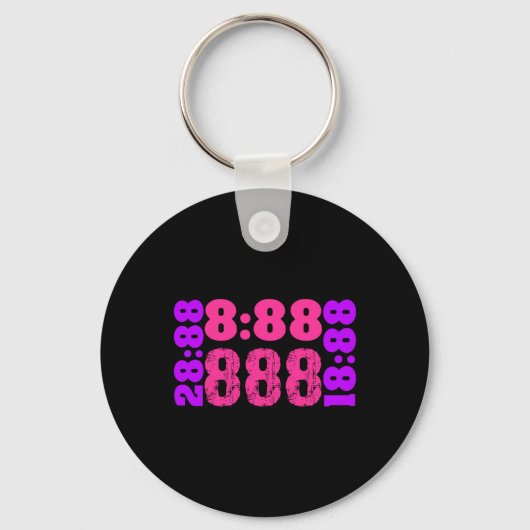 1888..888 エンジェルナンバー 888 キーホルダー (正面)