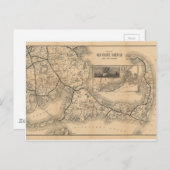 1888_Old_Colony_Railroad_Cape_Cod_map ポストカード (正面/裏面)
