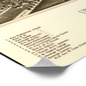 1888 Saratoga春, NY Birds Eyeパノラママップ ポスター (角)