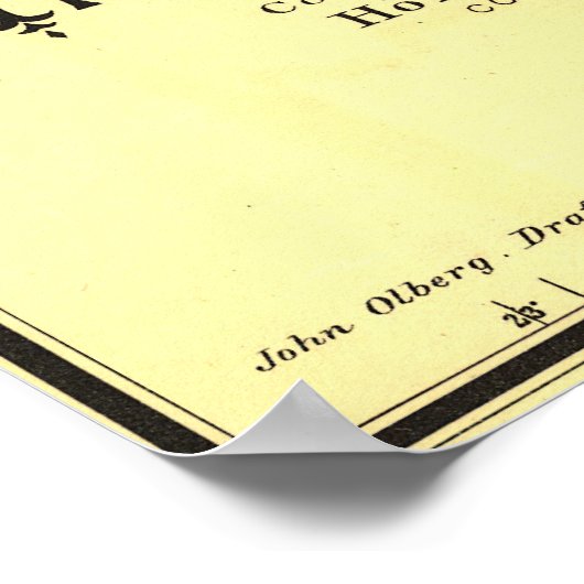 1889インディアン圏地図 ポスター (角)