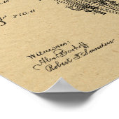 1889チェーンレス自転車特許スケッチプリント ポスター (角)