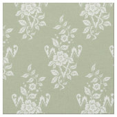 1889フローラ、春緑 ファブリック (クローズアップ)