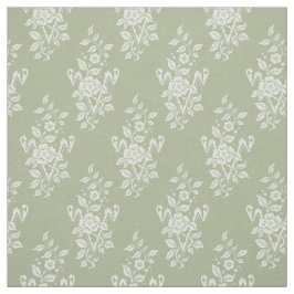 1889フローラ、春緑 ファブリック