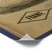 1889ヴィンテージサイクリングマガジン広告アートポスター ポスター (角)