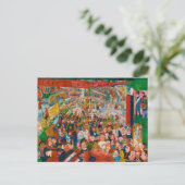 1889年のブリュッセルへのキリストの入り口 ポストカード (スタンド正面)