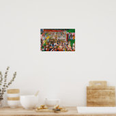 1889年のブリュッセルへのキリストの入会 ポスター (キッチン)