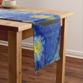 1889年の星空の夜ヴィンセント・ヴァン・ゴッホ ショートテーブルランナー (インサイチュ)