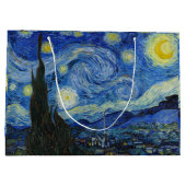 1889年の星空の夜ヴィンセント・ヴァン・ゴッホ ラージペーパーバッグ (裏面)