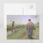 1889年の朝 ポストカード (正面/裏面)