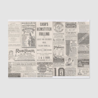 1889年新聞広告 薄葉紙