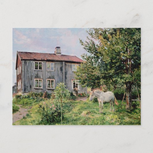 1889年、農場で ポストカード (正面)