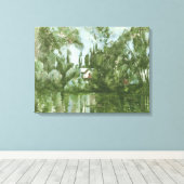 1889年~90年3月の銀行の家 キャンバスプリント (インサイチュ (ウッドフロア))