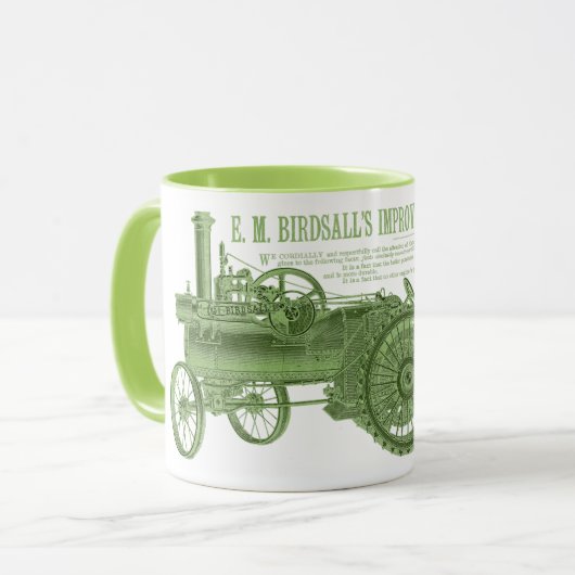 1889 Birdsallの蒸気牽引トラクターファーム マグカップ (正面左)