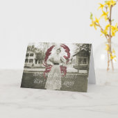 1890おもしろいロブスター女性10腕モチベーション カード (黄色い花)