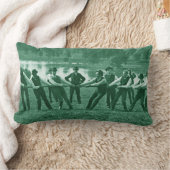 1890のメンズマンタッグO-Warキツネ川写真グリーン ランバークッション (ブランケット)