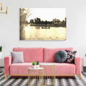 1890のローズパークエルギンイリノイスラグーンパビリオン キャンバスプリント (インサイチュ (リビング))