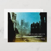 1890の写真色彩付きウォークアローン引用文マンウォーク ポストカード (正面/裏面)