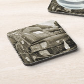 1890の旅行荷物チームスターワゴンスーツケース コースター (左側)