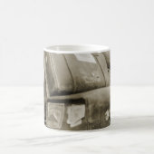 1890の旅行荷物チームスターワゴンスーツケース コーヒーマグカップ (中央)