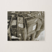 1890の旅行荷物チームスターワゴンスーツケース ジグソーパズル (横)