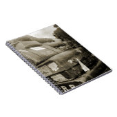 1890の旅行荷物チームスターワゴンスーツケース ノートブック (右側)