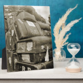 1890の旅行荷物チームスターワゴンスーツケース フォトプラーク (側面)