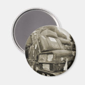 1890の旅行荷物チームスターワゴンスーツケース マグネット (正面/裏面)