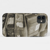 1890の旅行荷物チームスターワゴンスーツケース Case-Mate iPhoneケース (裏面(横))