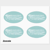 1890アメリカのサイクル 楕円形シール (シート)