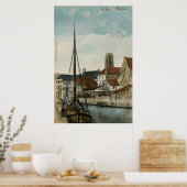 1890メヘレンマリーヌディレ川 ポスター (キッチン)