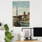 1890メヘレンマリーヌディレ川 ポスター (ホームオフィス)