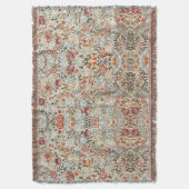 1890ヴィンテージウィリアム・モリスアカンサス・ポルティエール スローブランケット (正面縦)