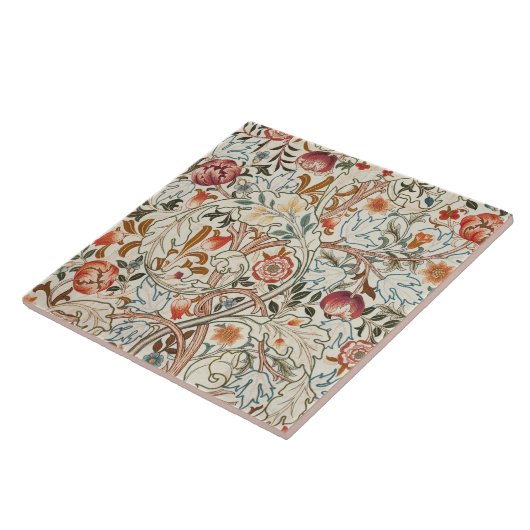 1890ヴィンテージウィリアム・モリスアカンサス・ポルティエール タイル (側面)