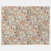 1890ヴィンテージウィリアム・モリスアカンサス・ポルティエール フリースブランケット (正面(横))