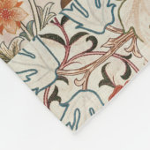 1890ヴィンテージウィリアム・モリスアカンサス・ポルティエール フリースブランケット (角)