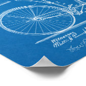 1890ヴィンテージ自転車ブレーキデザイン特許プリント ポスター (角)